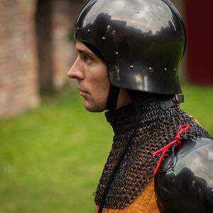 Casque bourguignon léger ajusté "Mercenaire" GN LARP