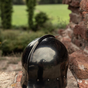 Casque bourguignon léger ajusté "Mercenaire" GN LARP