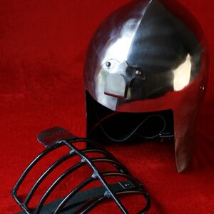 Casque médiéval bassinet « grillagée » ArmStreet