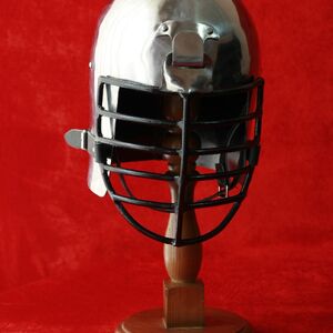 Casque médiéval bacinet « grillagée » ArmStreet