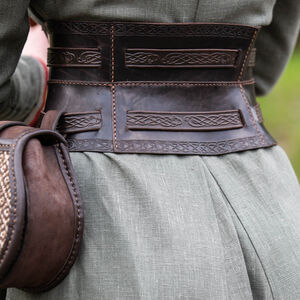 Corset de Guerre Style Viking Gaufré «Gudrun la Guerrière»