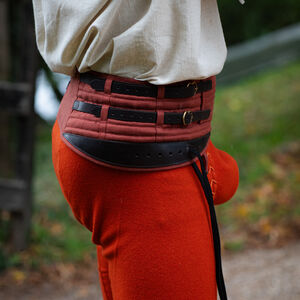 Ceinture d’armement ceinture en C pour les jambes d’armure "Chevalier du Bois" en lin