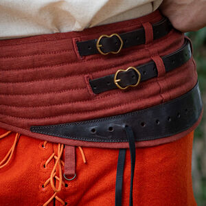 Ceinture d’armement ceinture en C pour les jambes d’armure "Chevalier du Bois" en lin