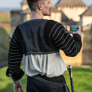 Ceinture à gaufrage pour chevalier médiéval « Loup Noir »