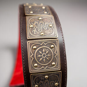 Détails de ceinture milanaise médiévale avec des poches secrètes d'ArmStreet