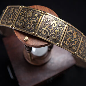 Détails de ceinture médiévale du chevalier « Garde du Roi » d’ArmStreet