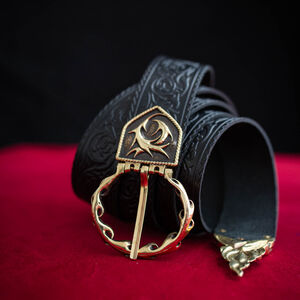 Ceinture médiévale en cuir naturel « Lion »