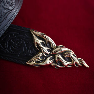 Ceinture médiévale aux accents en laiton coulé « Lion »