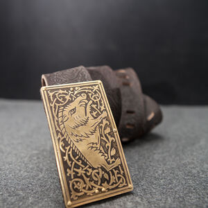 Ceinture médiévale « Le Sanglier » avec une poche