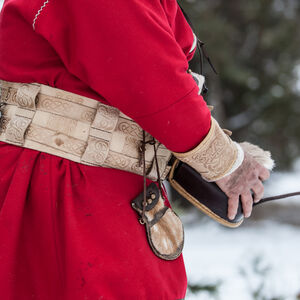 Ceinture viking de la guerre en cuir gaufré