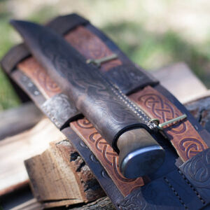 Ceinture viking de la guerre en cuir gaufré