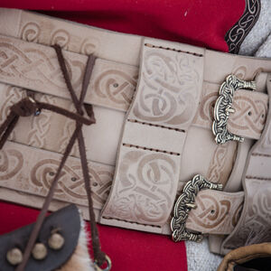 Ceinture viking de la guerre en cuir gaufré