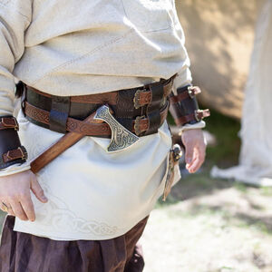 Ceinture viking de la guerre en cuir gaufré