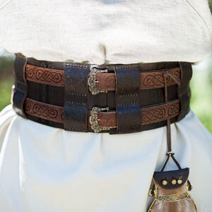 Ceinture viking de la guerre en cuir gaufré