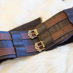 Ceinture viking de la guerre en cuir gaufré