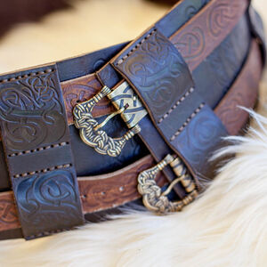 Ceinture viking de la guerre en cuir gaufré