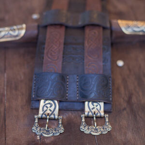 Ceinture viking de la guerre en cuir gaufré