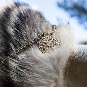 Chaîne de cou avec pendentif viking « Serpent »