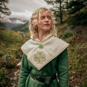 Chaperon celtique en laine mérinos « Les Collines Creuses » en édition limitée