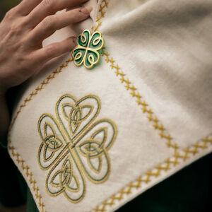 Chaperon celtique en laine mérinos « Les Collines Creuses » en édition limitée