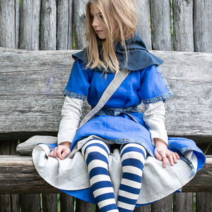 Chaussettes en Coton Médiévales à Raies Horizontales