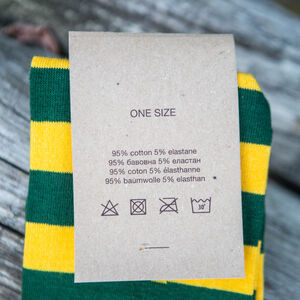 Chaussettes en Coton Médiévales à Raies Horizontales