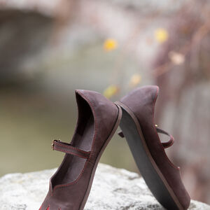 Chaussures en cuir fantasy à pattes d’ours «Rose Allemande»