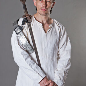 Chemise tunique médiévale de chevalier Templier homme au moyen age