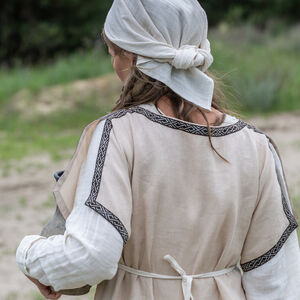 Coiffe Médiévale Carrée en Mousseline pour Femmes « Le Foyer Médiéval »
