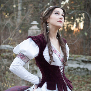 Corset médiéval fantasy GN LARP pour femme