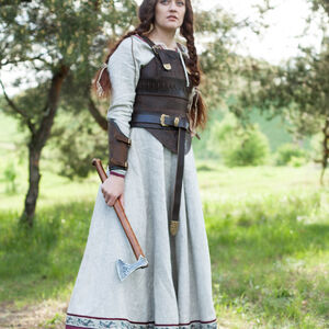 Corset armure en cuir « Skjaldmö »