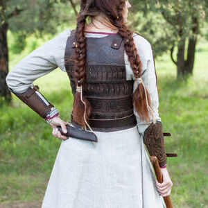 Corset armure en cuir « Skjaldmö »