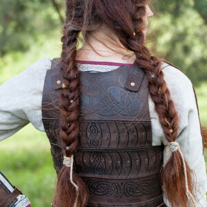 Corset armure en cuir « Skjaldmö »