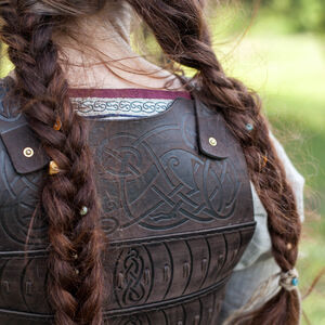 Corset armure en cuir « Skjaldmö »