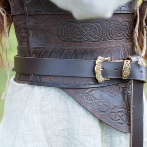 Corset armure en cuir « Skjaldmö »