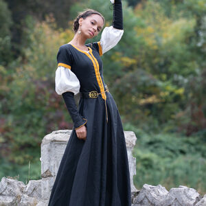 Costume Complet pour Femmes « Citadine » : robe, manchettes, chemise, tablier, coiffe-06