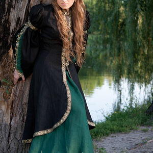 Costume fantastique de robe et caftan médiévaux « Princesse de la forêt »-03
