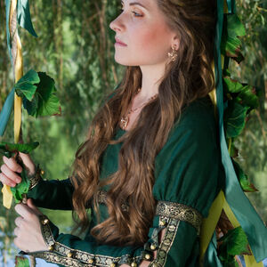 Costume fantastique de robe et caftan médiévaux « Princesse de la forêt »-09