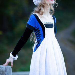 Costume "Mémoires de Renaissance": robe, chemise, tablier, coiffe