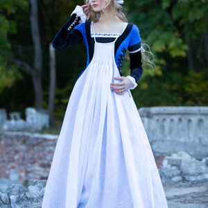 Costume "Mémoires de Renaissance": robe, chemise, tablier, coiffe