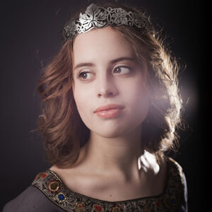 Couronne en maillechort « Feuilles de vigne »