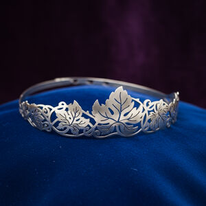 Couronne en maillechort « Feuilles de vigne »