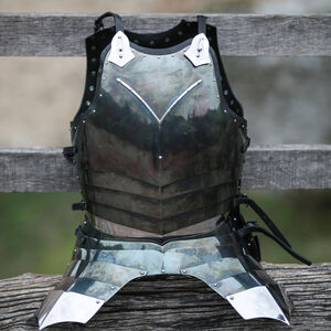Plastron en Acier Trempé Noirci « Loup Noir » ArmStreet