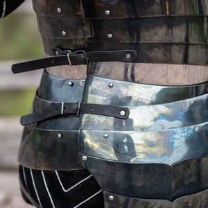 Plastron Moyen Age en Acier Trempé « Loup Noir »