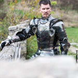 Cuirasse et Dossière d'Armure « Loup Noir »