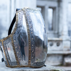 Cuirasse occidentale de plaques plastron de 9 segments « Garde du Roi »