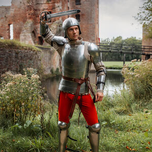 Ensemble d'armure fonctionnelle légère "Chevalier des Bois" pour WMA, AMHE Harnischfechten