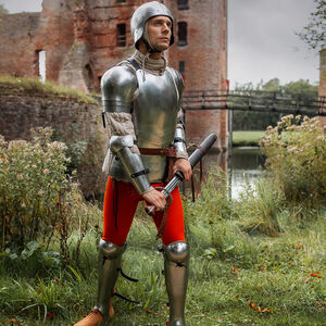 Ensemble d'armure fonctionnelle légère "Chevalier des Bois" pour WMA, AMHE Harnischfechten