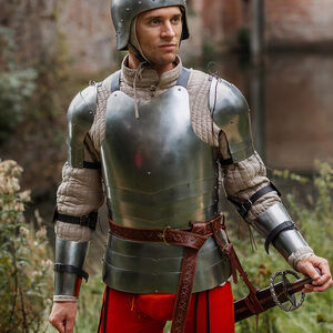 Ensemble d'armure fonctionnelle légère "Chevalier des Bois" pour WMA, AMHE Harnischfechten