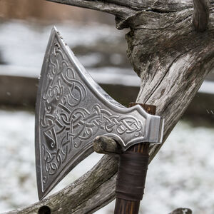 Fer de hache décoratif style viking « Vieux Dieux »-03